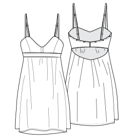 Moldes de confeccion para DAMA Vestidos Vestido 2881